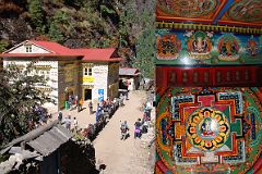 Lukla To Namche Bazaar 19 Monjo Entrance To Sagarmatha National Park, Kani Paintings Of Vajrapani, Avalokiteshvara, Manjushri, And Avalokiteshvara Mandala.jpg